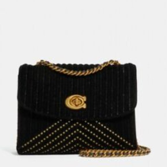 NWT COACH Parker 18 Black Shoulder Bag Quilting Purse - Picture 6 of 16